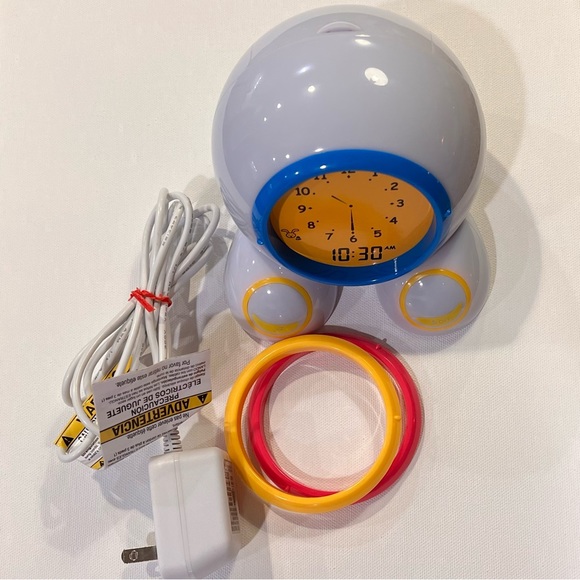 Onaroo, Teach Me Time! Talking alarm clock & night light, 3 color rings-EUC. - Picture 2 of 4